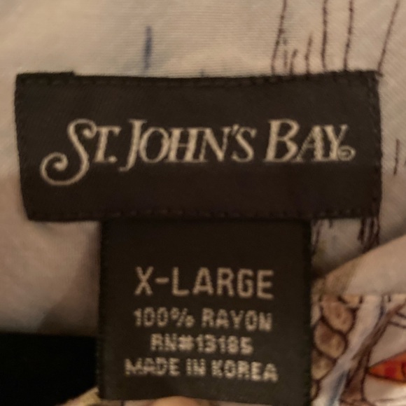 St. John’s Bay XL X-Large Hawaiian shirt luau party attire - Picture 2 of 5